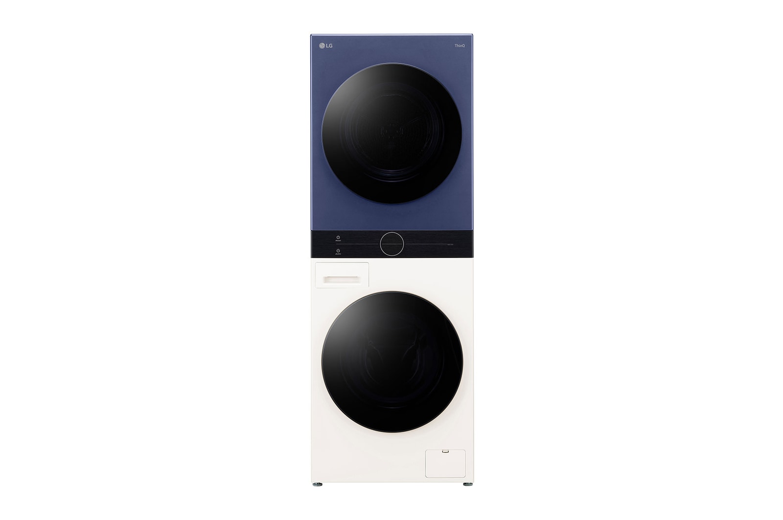 LG WashTower เครื่องซักผ้า 25 กก. / เครื่องอบผ้า 20 กก. สี Navy Blue & Nature Beige
