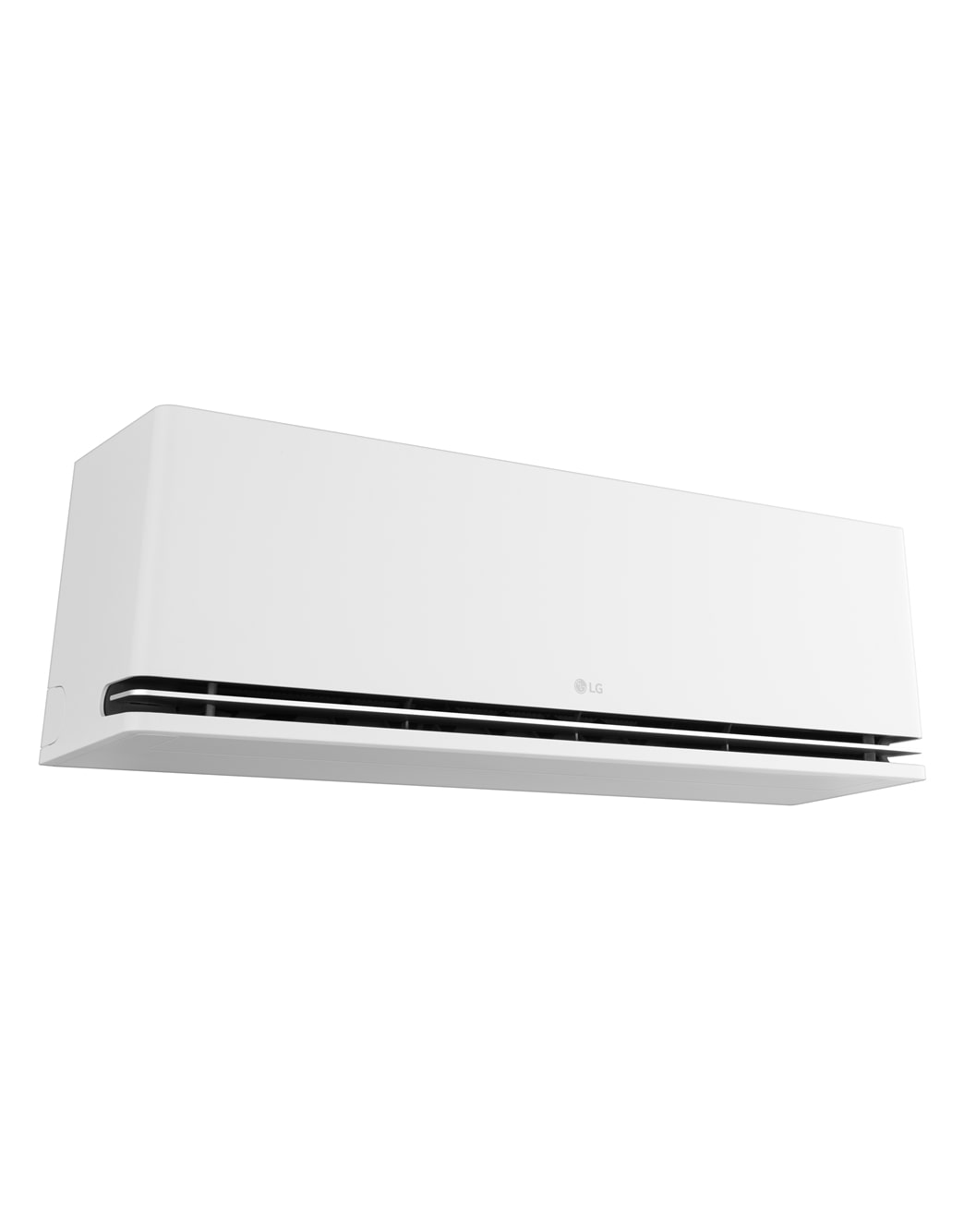 แอร์ LG DUALCOOL AI SAQ11A มุมมองจากด้านซ้ายล่าง